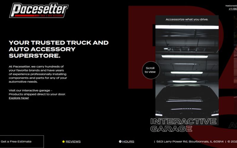 Pacesetter website by Webfoot 