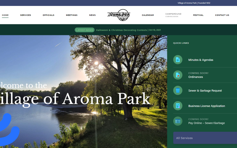 Village of Aroma Park Website