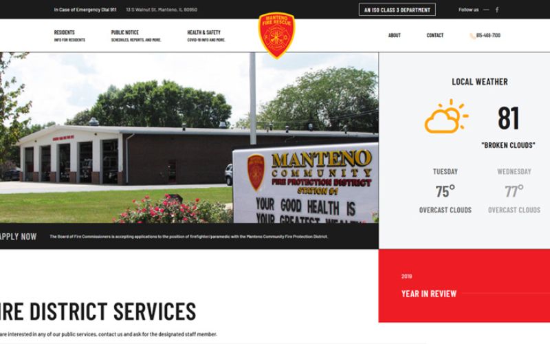 Webfoot Designs - Manteno Fire